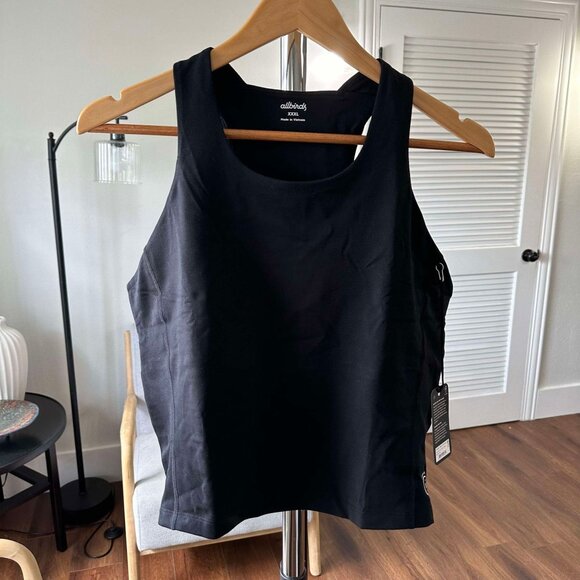Women's Allbirds Natural Run Form Performance Black Tank NWT XXXL - Picture 1 of 6
